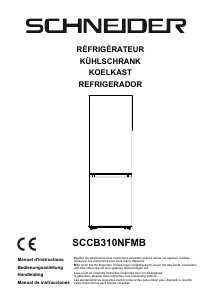 Manual de uso Schneider SCCB310NFMB Frigorífico combinado