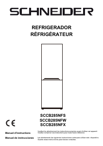 Mode d’emploi Schneider SCCB285NFS Réfrigérateur combiné