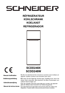 Bedienungsanleitung Schneider SCDD248W Kühl-gefrierkombination