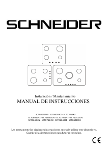 Manual de uso Schneider SCTG7051X3 Placa