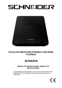 Manual de uso Schneider SCIH92FB Placa