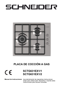 Manual de uso Schneider SCTG631EX1/1 Placa