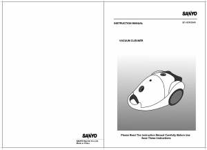 Bruksanvisning Sanyo SC-204R Dammsugare