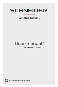 Manual de uso Schneider SC-16PM1F-TOUCH Monitor de LCD