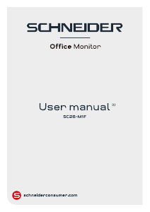 Manual de uso Schneider SC26-M1F Monitor de LCD