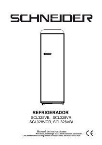 Manual de uso Schneider SCL328VBL Refrigerador