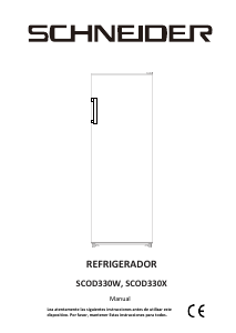 Manual de uso Schneider SCOD330W Refrigerador