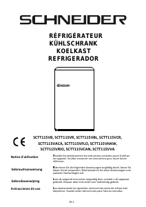 Bedienungsanleitung Schneider SCTT115VVA Kühlschrank