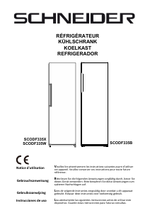 Mode d’emploi Schneider SCODF335W Réfrigérateur