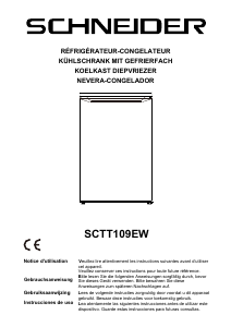 Handleiding Schneider SCTT109W Koelkast