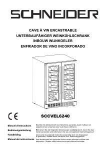 Manual de uso Schneider SCCVEL6240 Vinoteca