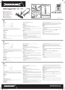 Manuale Silverline 745058 Bilancia per valigia