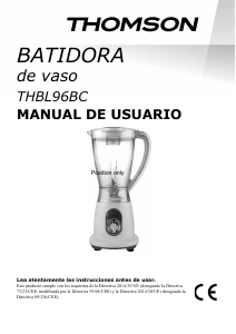 Manual de uso Thomson THBL96BC Batidora