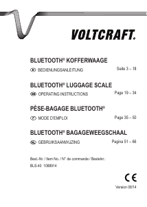 Mode d’emploi Voltcraft BLS-40 Pèse bagages