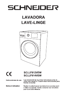 Mode d’emploi Schneider SCLLF812VEW Lave-linge