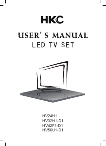 Manual de uso HKC HV32H1-D1 Televisor de LED