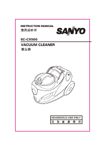 Bruksanvisning Sanyo SC-CX500 Dammsugare