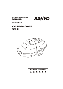 Bruksanvisning Sanyo SC-N525T Dammsugare