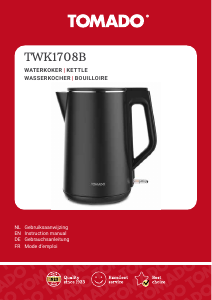 Bedienungsanleitung Tomado TWK1708B Wasserkocher