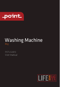 Käyttöohje Point POTL5A813 Pesukone