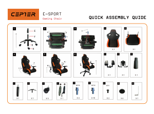 Manual de uso Cepter E-Sport Silla de trabajo