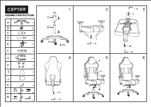 Mode d’emploi Cepter Phoenix Pro Chaise de bureau