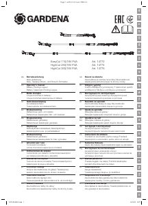 Rokasgrāmata Gardena HighCut 250/18V P4A Atzarotājs