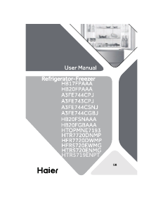 Kasutusjuhend Haier HTOPMNE7193 Külmik-sügavkülmik