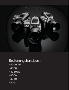 Bedienungsanleitung Hasselblad H4D-31 Digitalkamera