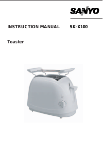 Bruksanvisning Sanyo SK-X100 Brödrost