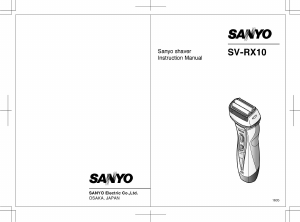 Handleiding Sanyo SV-RX10 Scheerapparaat