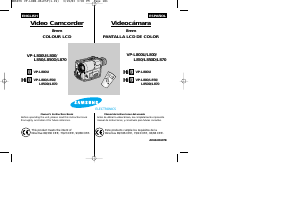 Manual de uso Samsung VP-L850D Videocámara