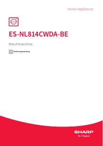 Bedienungsanleitung Sharp ES-NL814CWDA-BE Waschmaschine