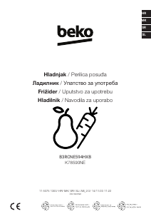 Priručnik BEKO B3RCNE594HXB Frižider – zamrzivač