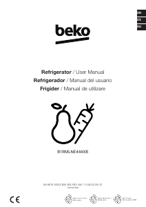 Manual de uso BEKO B1RMLNE444XB Frigorífico combinado