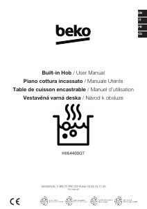 Manuál BEKO HII64400QT Varná deska