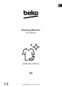 Handleiding BEKO B3WFU48215WW ES Wasmachine