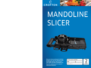 Manual Crofton 3031-14 Mandoline