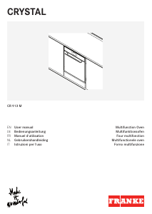 Mode d’emploi Franke CR 913 M Four