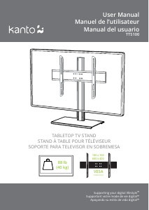 Manual de uso Kanto TTS100 Soporte de monitor