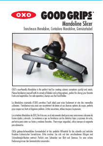 Handleiding OXO Good Grips Mandoline