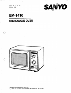 Handleiding Sanyo EM-1410 Magnetron