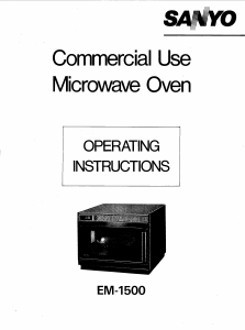 Handleiding Sanyo EM-1500 Magnetron