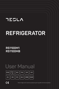 Manual Tesla RS1100MBE Refrigerator