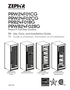 Handleiding Zephyr PRB24F01BG Koelkast