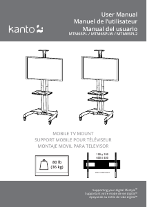 Manual de uso Kanto MTM65PL2 Soporte de monitor