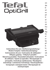 Vadovas Tefal GC7P0810 OptiGrill Sąlyčio kepsninė