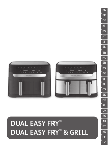 Посібник Tefal EY905D10 Dual Easy Fry Фритюрниця