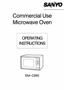 Bruksanvisning Sanyo EM-C950 Mikrovågsugn