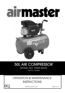 Manual Airmaster Tiger 8/510 Compressor